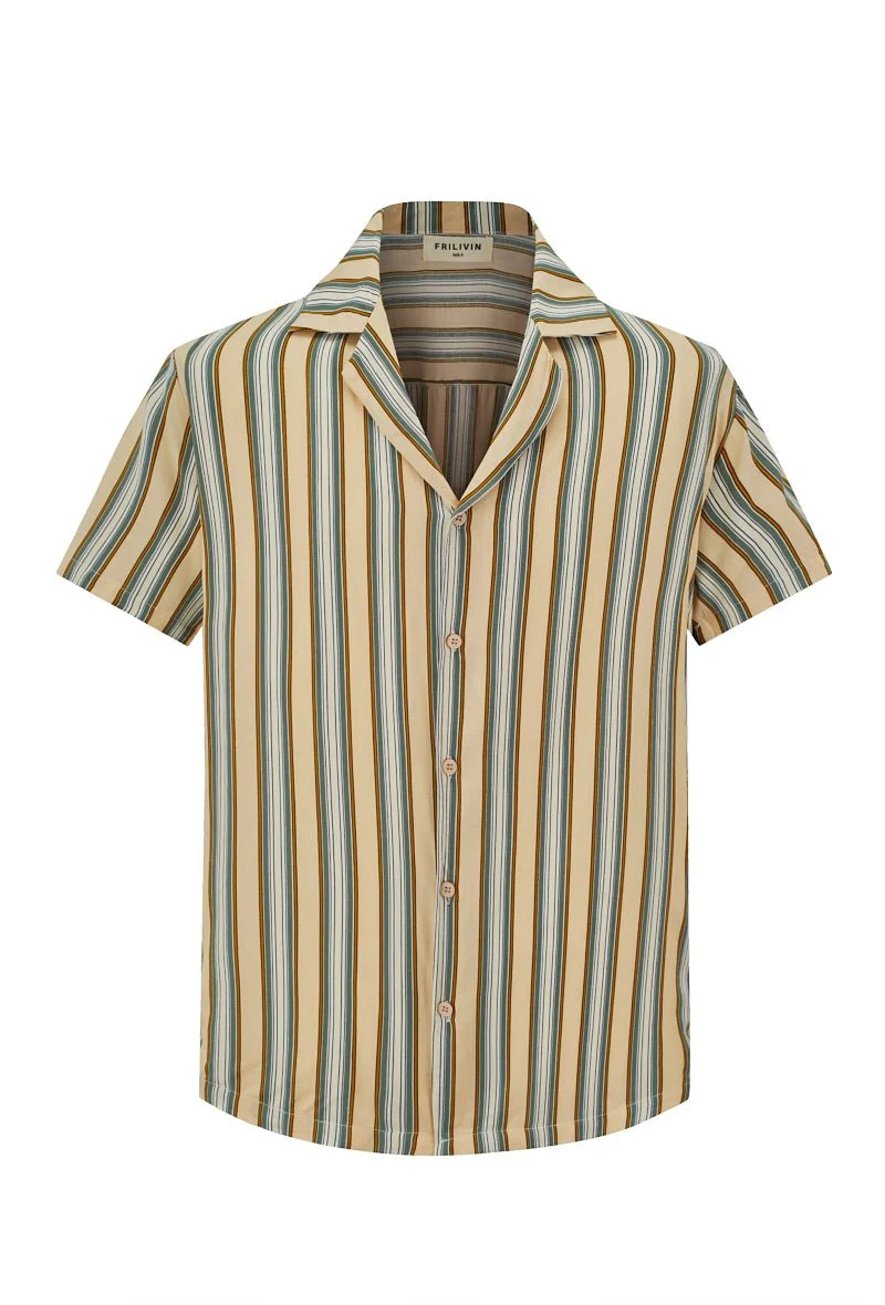 Chemise d'été rayée et colorée - Image 5