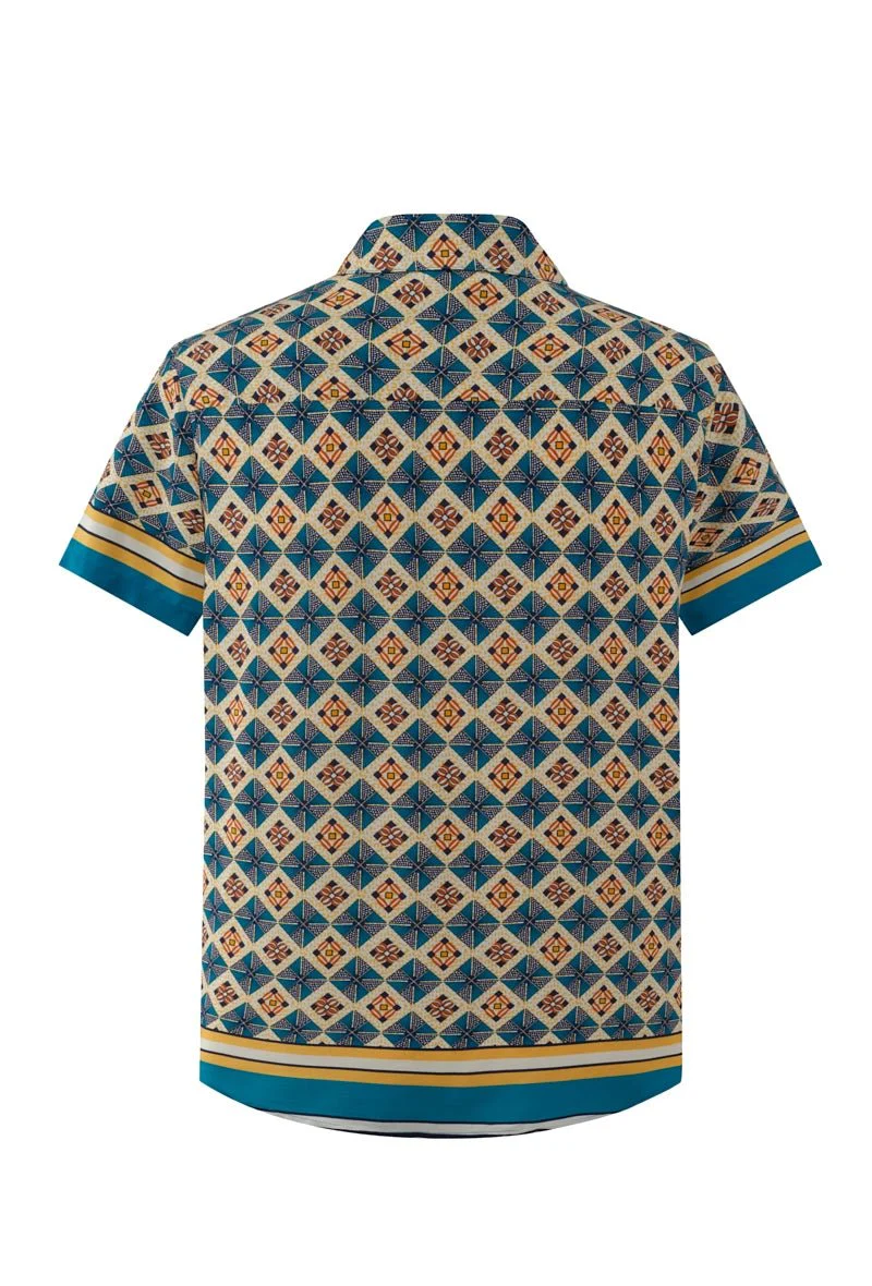 Chemise de loisir à imprimé mosaïque - Image 2