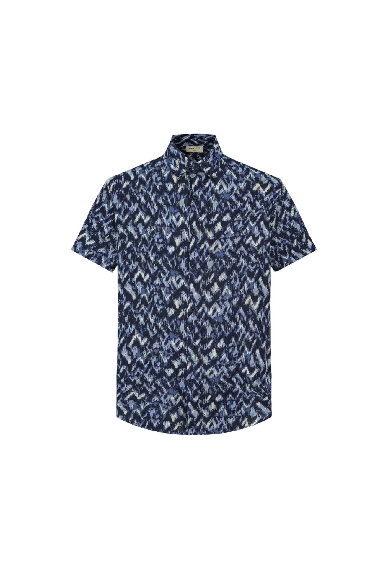 Chemise décontractée à imprimé abstrait - Image 3