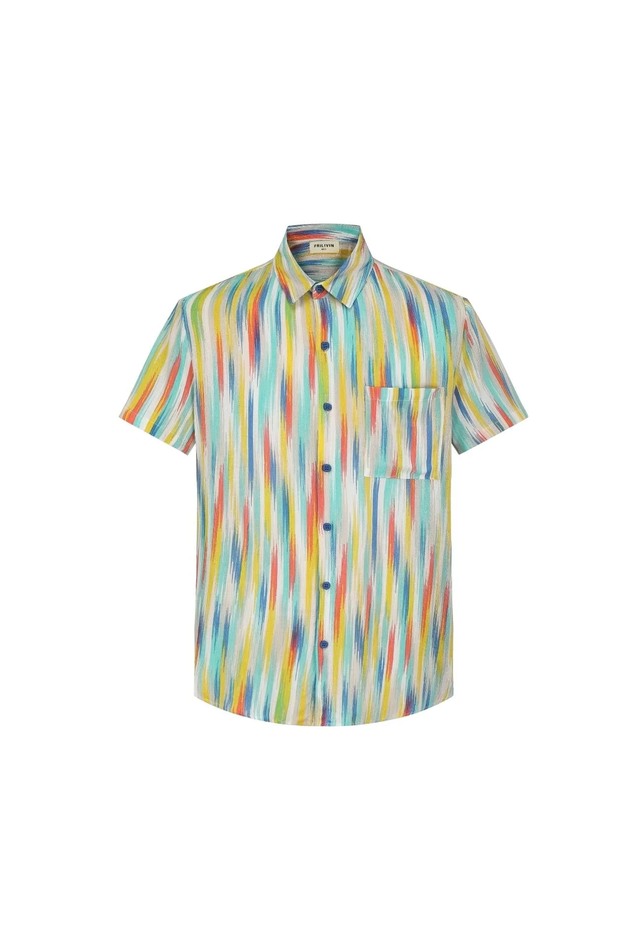 Chemise décontractée à imprimé abstrait - Image 3