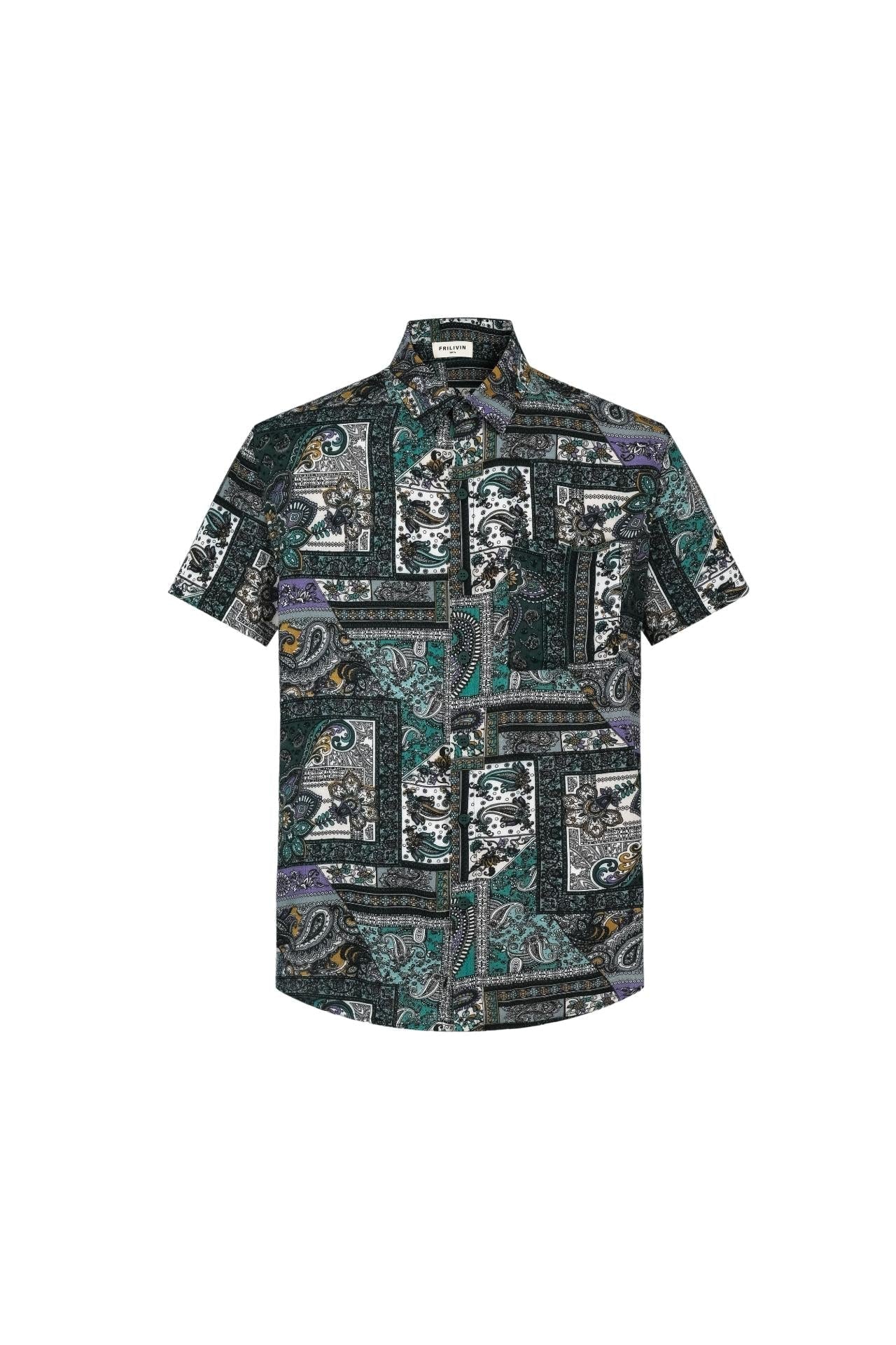Chemise décontractée à imprimé cachemire