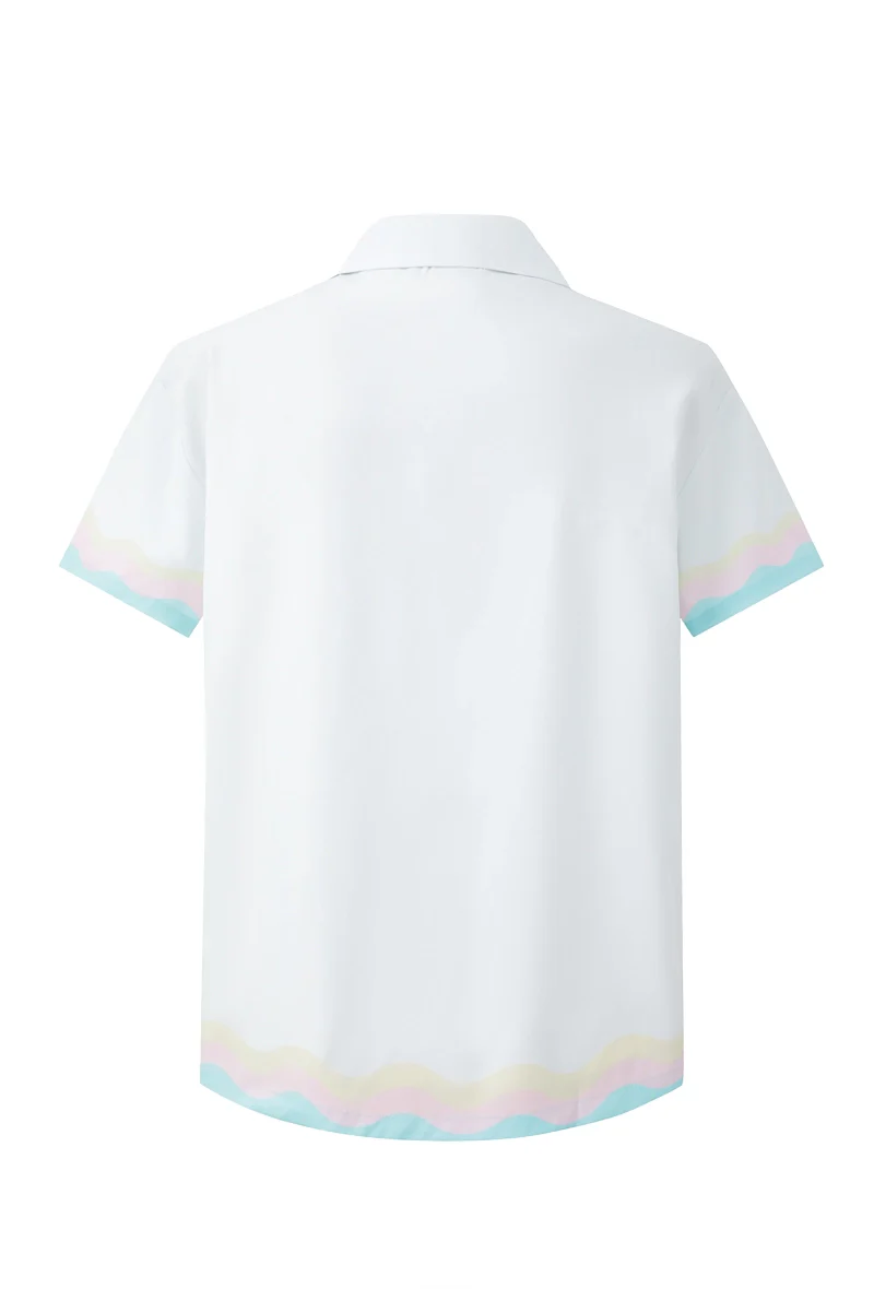 Chemise décontractée à motif ondulé - Image 10