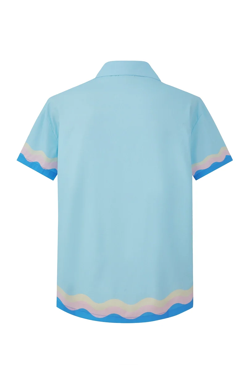 Chemise décontractée à motif ondulé - Image 8