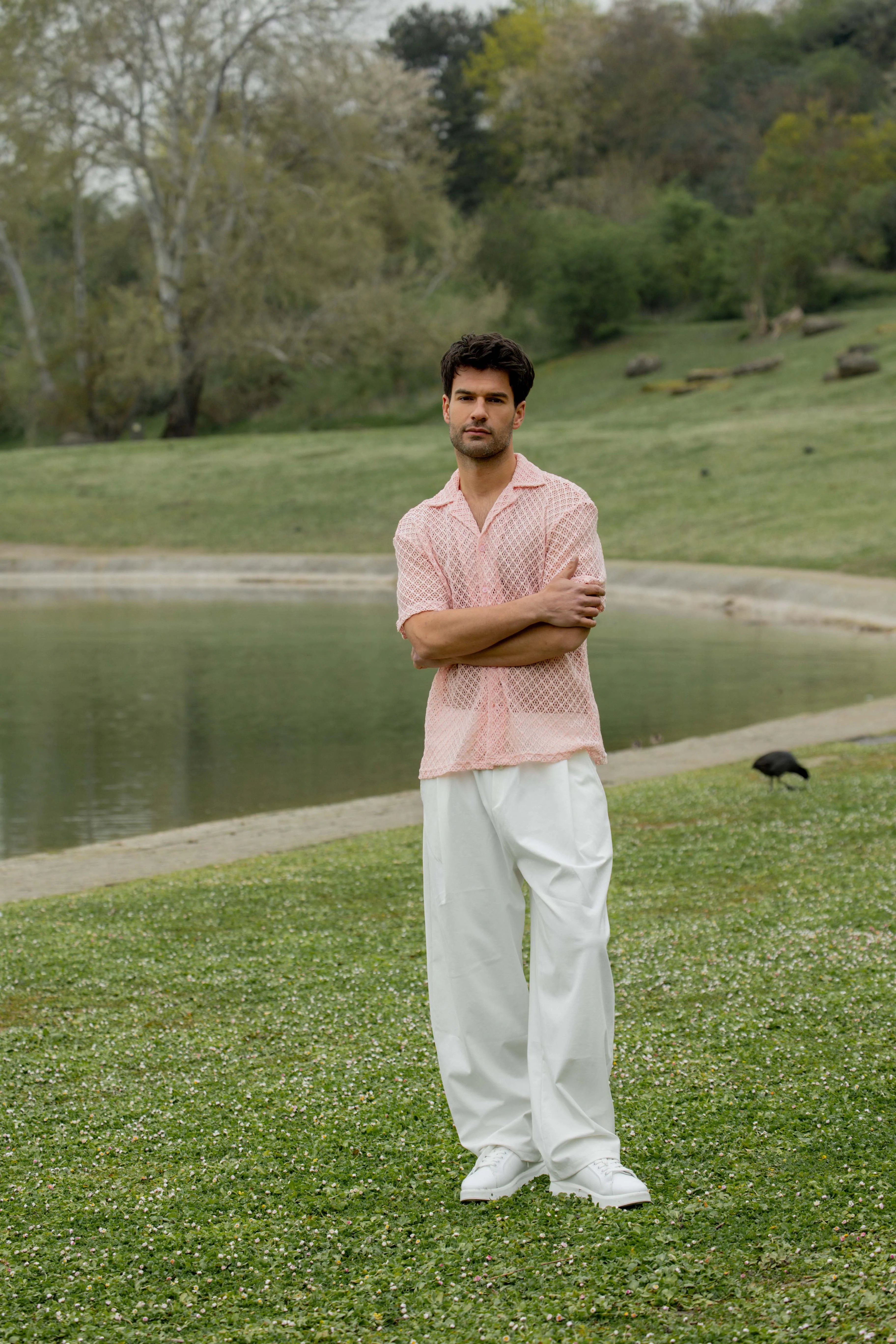 Chemise crochet col cubain - Image 6