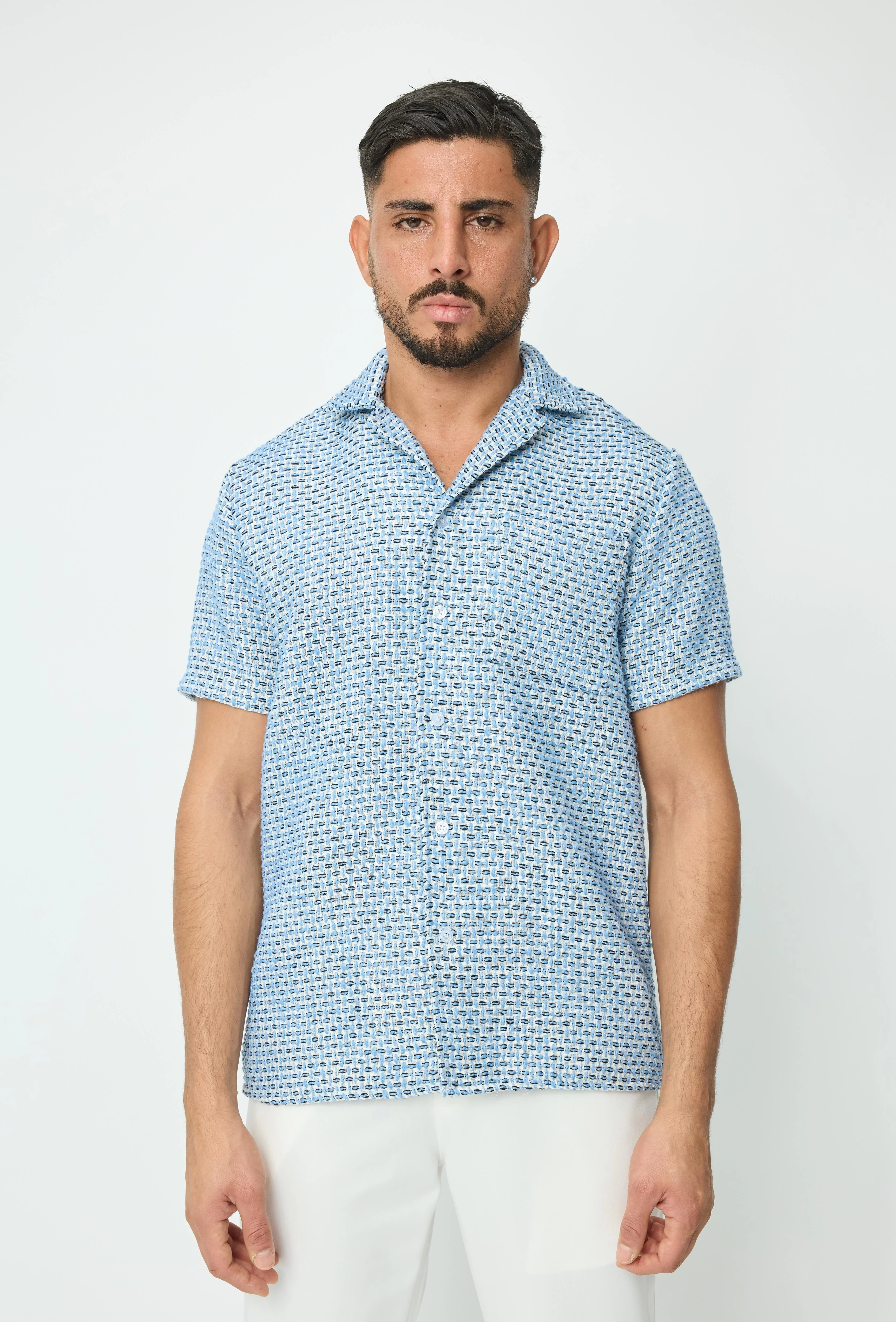 Chemise effet broderie avec des motifs carreaux - Image 11