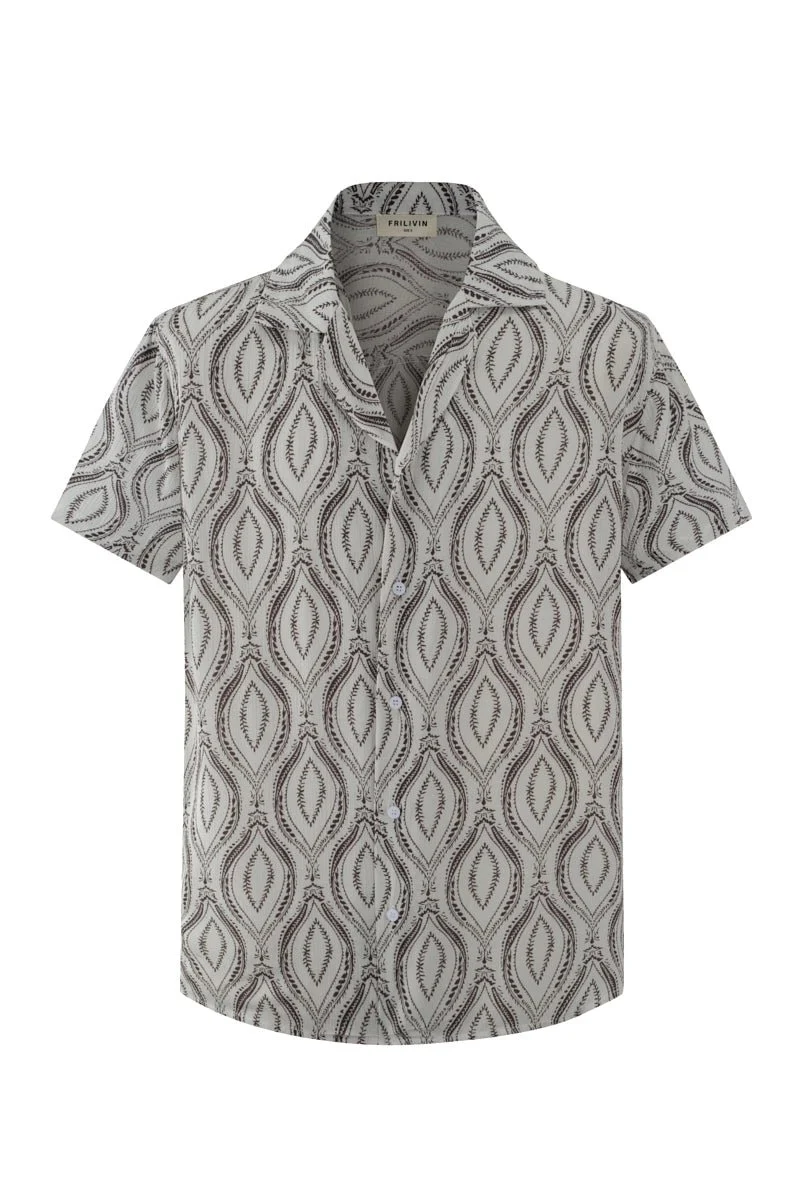 Chemise élégante à motif géométrique - Image 7
