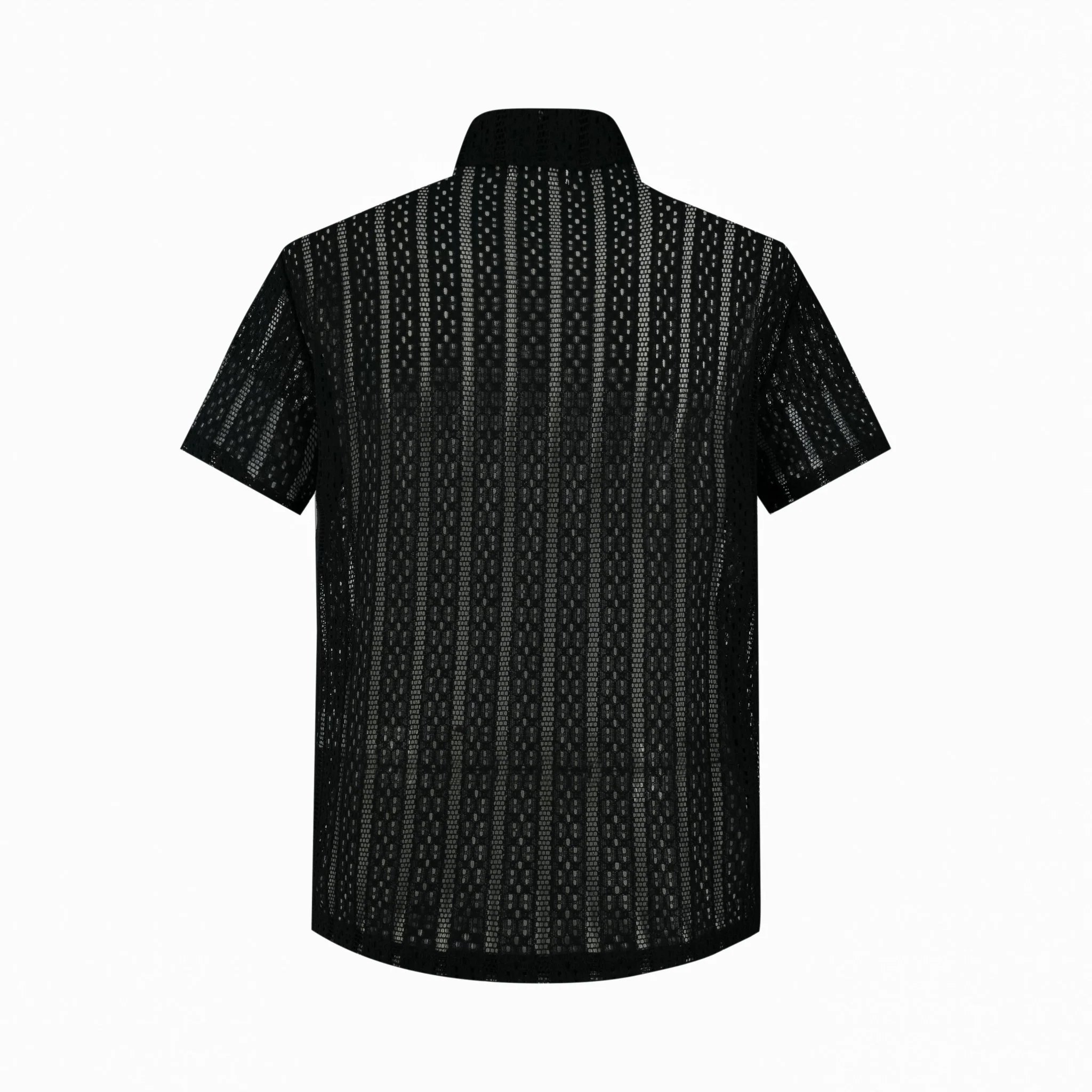 Chemise en dentelle manches courtes col à revers - Image 15