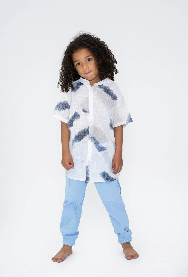 Chemise enfant manches courtes à motifs peinture - Image 5