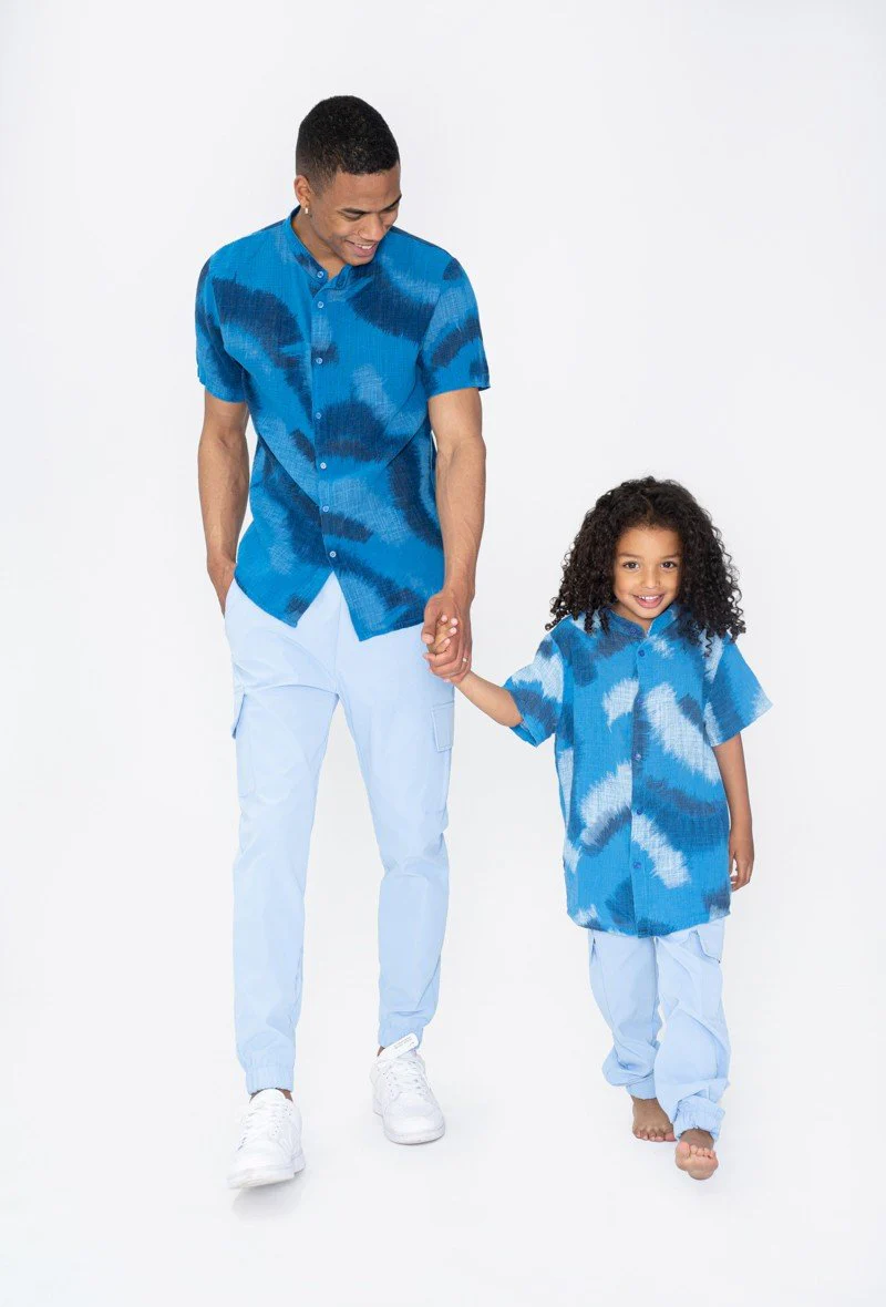 Chemise enfant manches courtes à motifs peinture - Image 8
