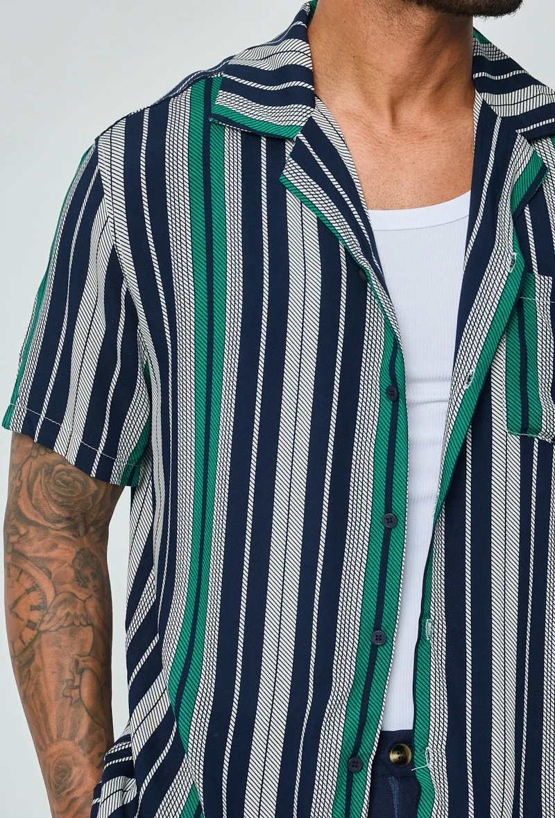 Chemise habillée à rayures verticales - Image 3