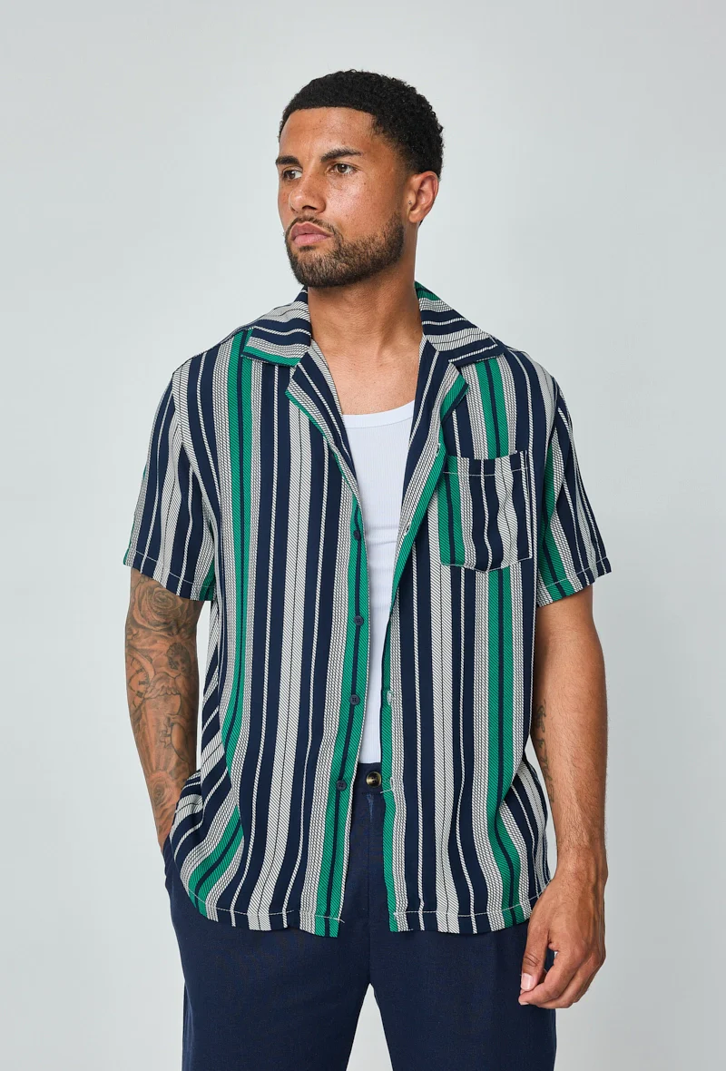 Chemise habillée à rayures verticales - Image 4
