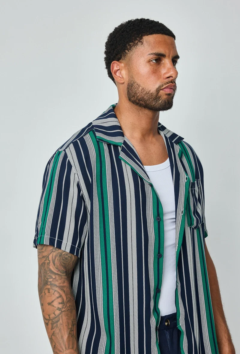 Chemise habillée à rayures verticales - Image 5