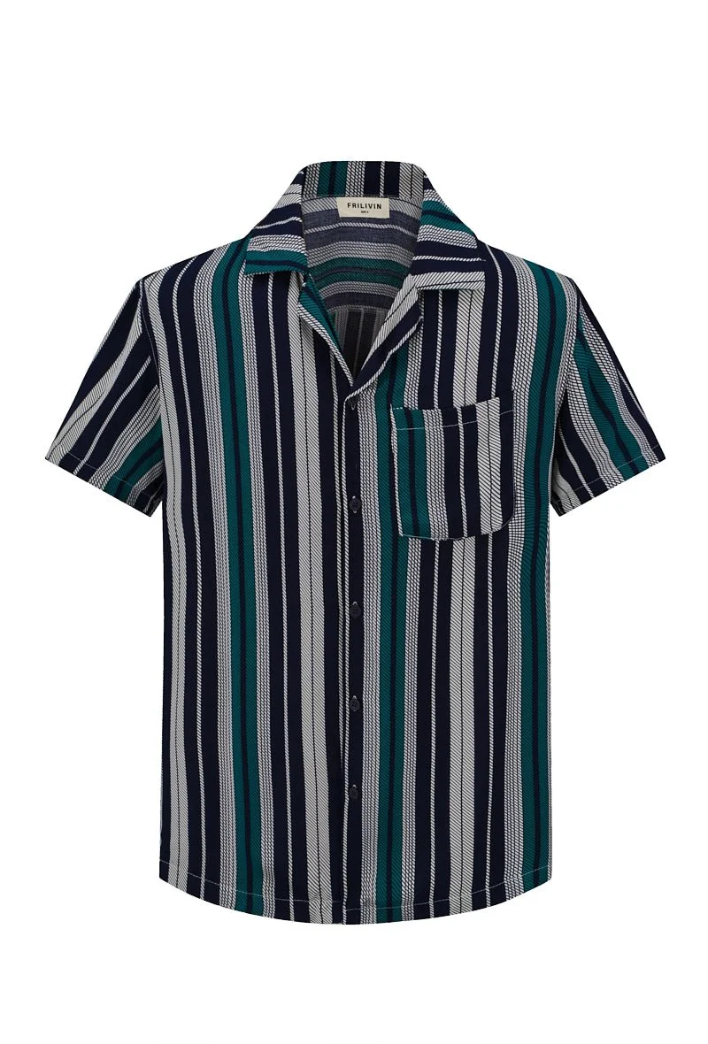 Chemise habillée à rayures verticales - Image 7