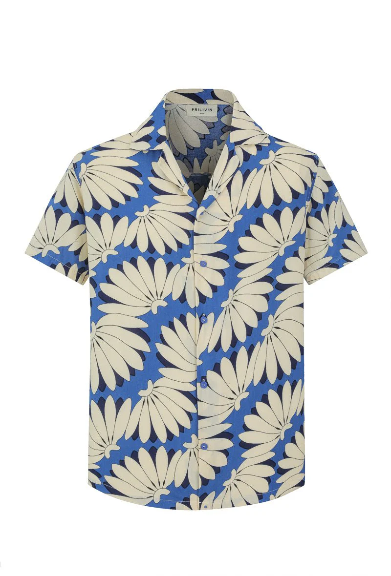 Chemise manches courtes à motifs fleuris - Image 3