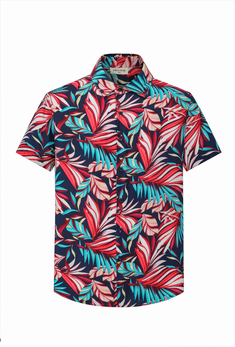 Chemise manches courtes à motifs fleuris - Image 3