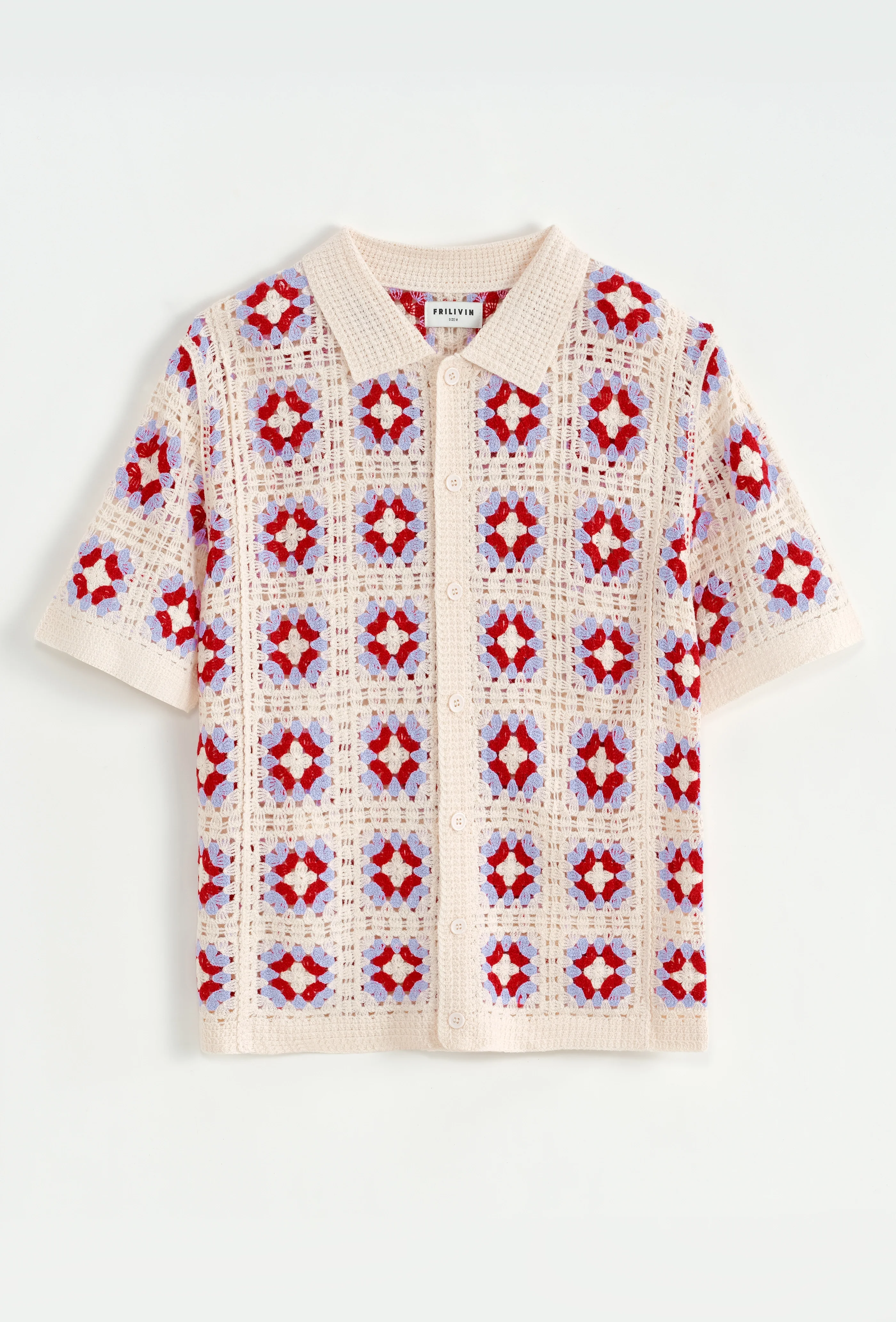Chemise polo tricot floral - Image 11