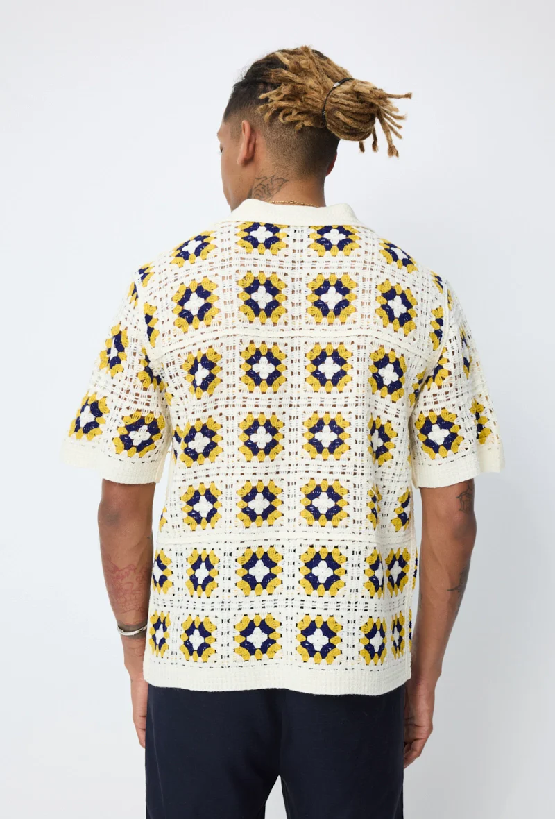 Chemise polo tricot floral - Image 5