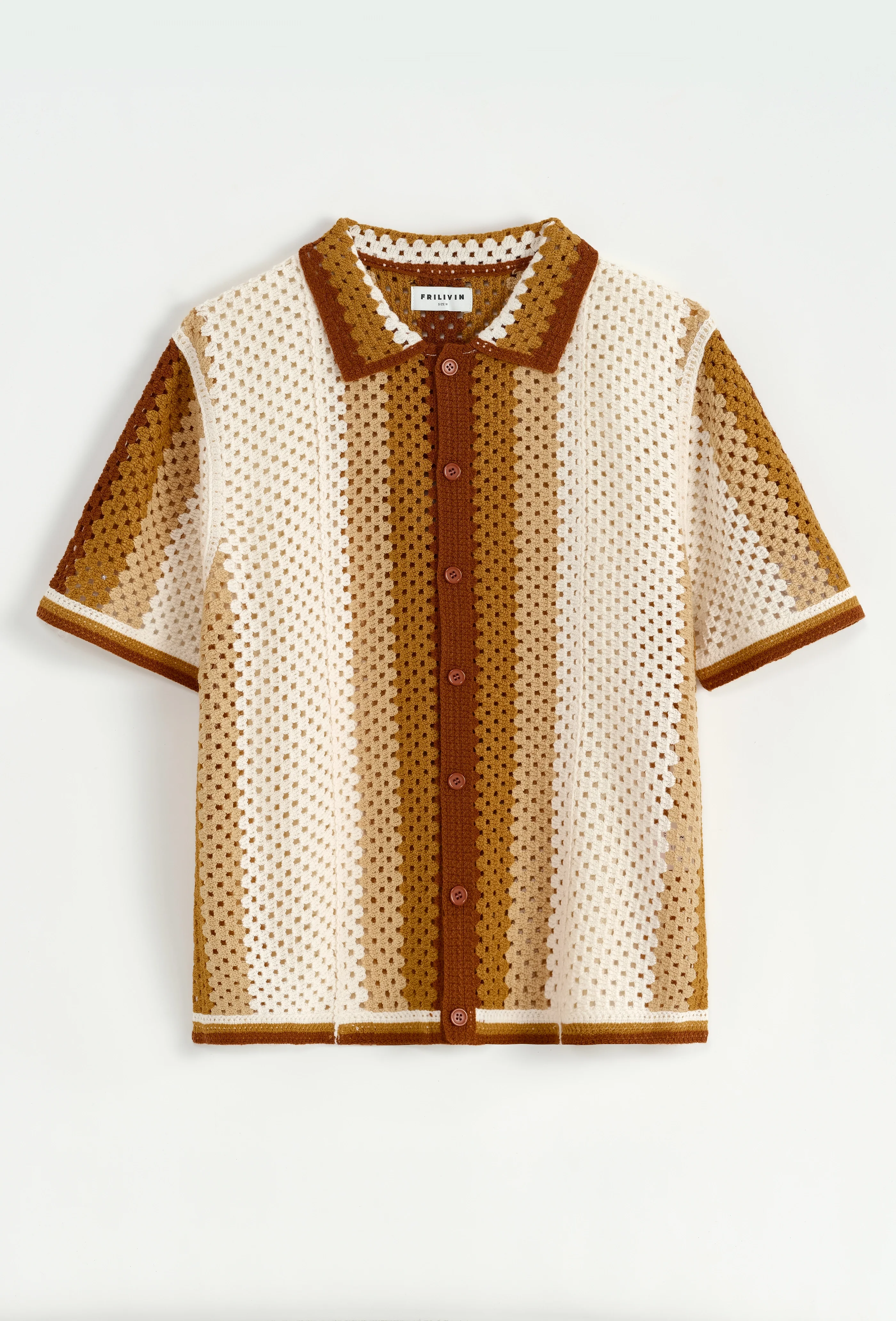 Polo crochet rayé vintage - Image 19