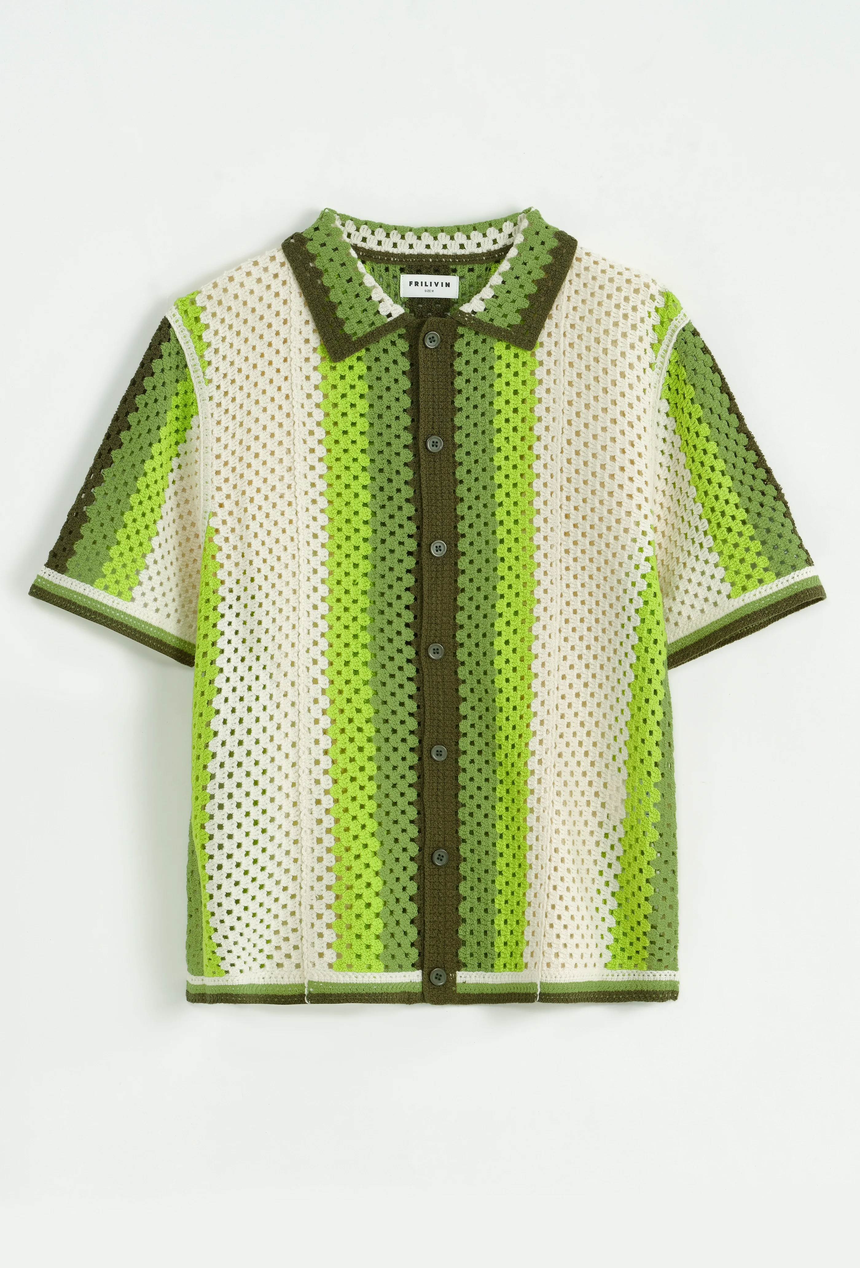 Polo crochet rayé vintage - Image 25