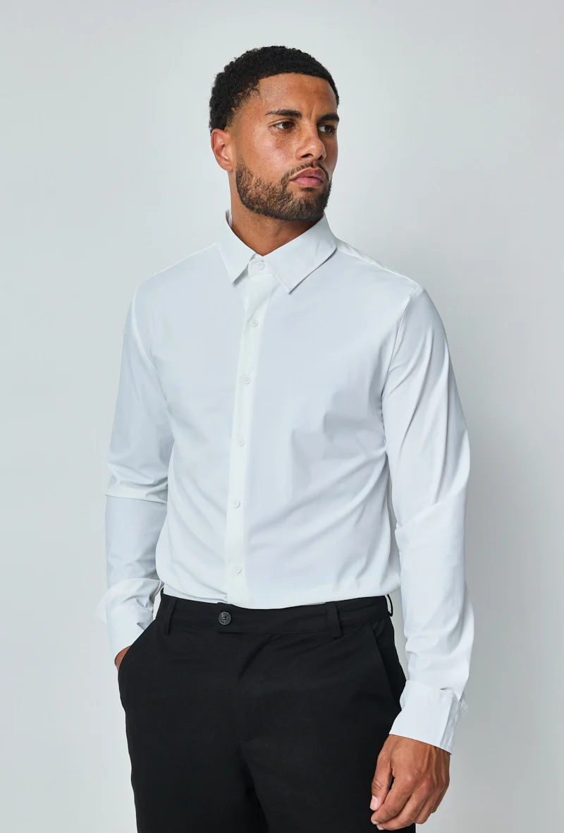 Chemise à manche longues boutonnée pour homme - Image 14