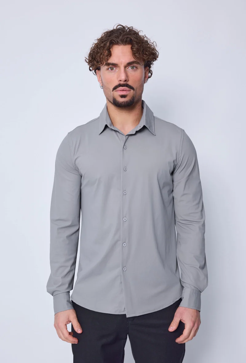 Chemise à manche longues boutonnée pour homme - Image 21