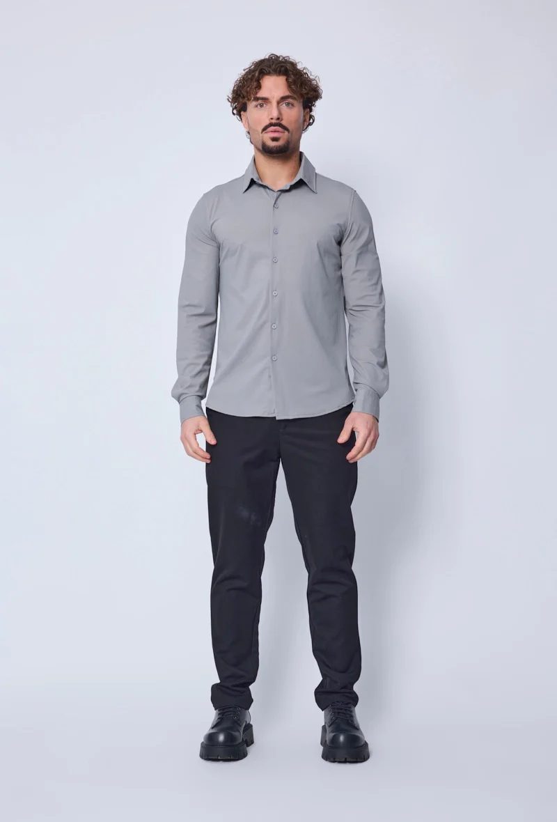 Chemise à manche longues boutonnée pour homme - Image 25