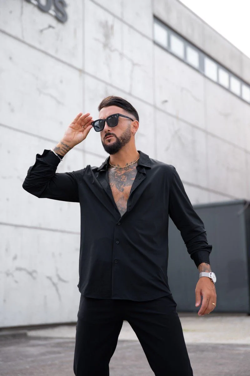 Chemise à manche longues boutonnée pour homme - Image 8