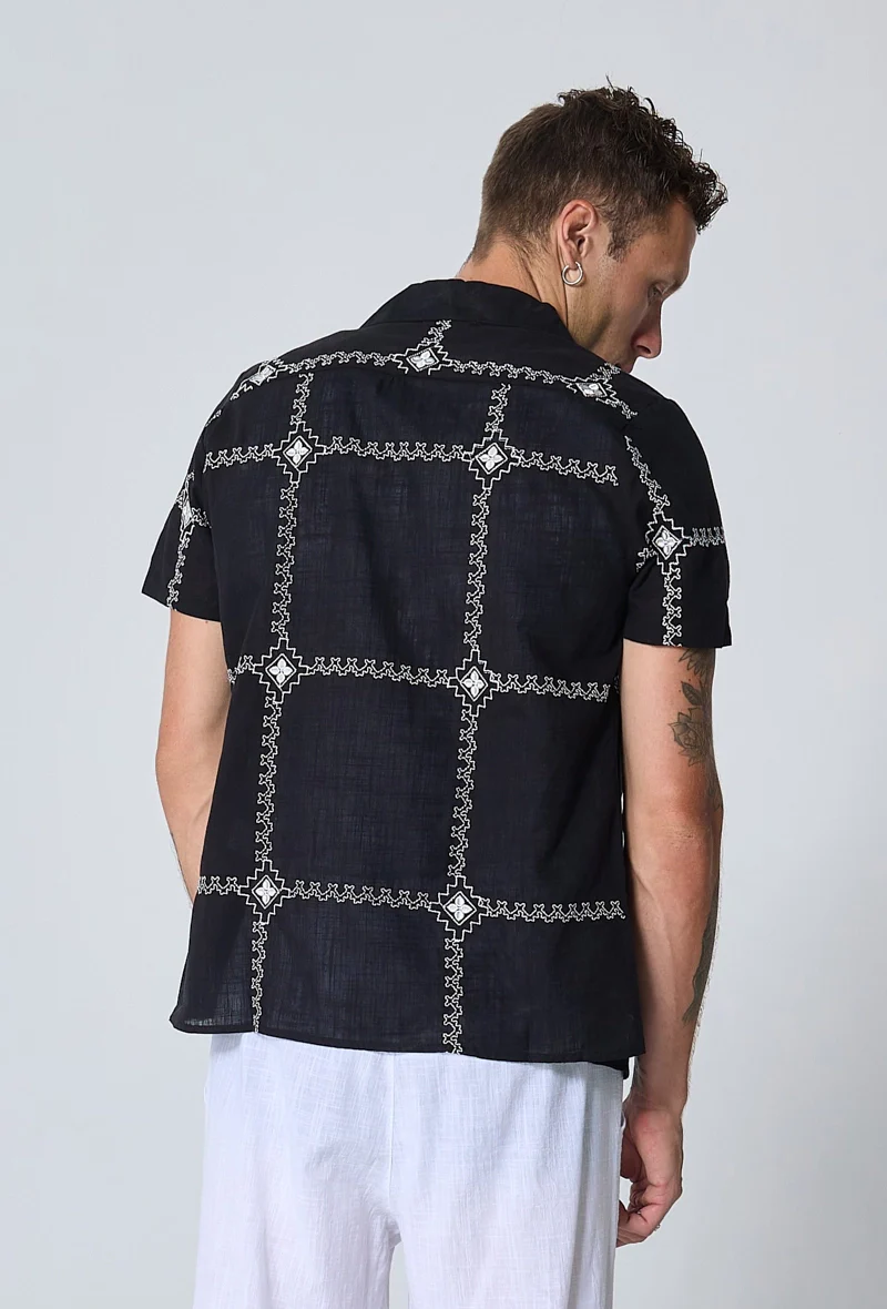 Chemise manches courtes à broderie - Image 11
