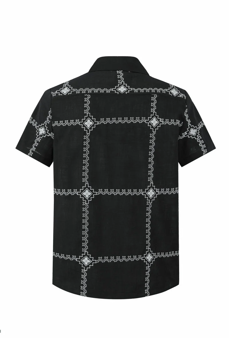 Chemise manches courtes à broderie - Image 17