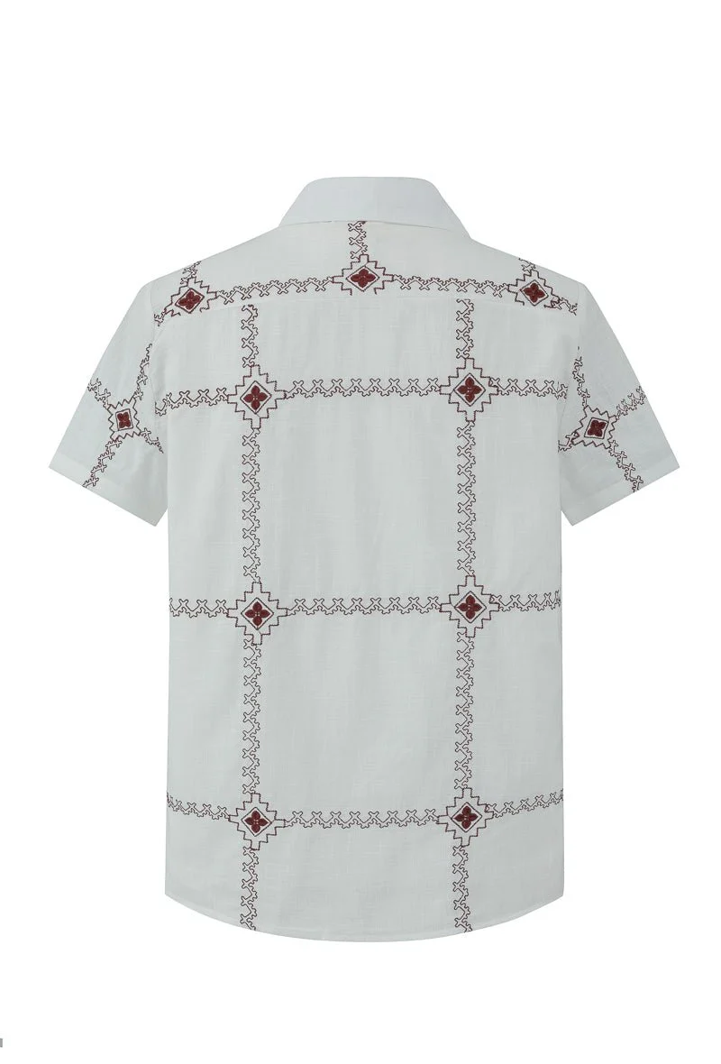 Chemise manches courtes à broderie - Image 19