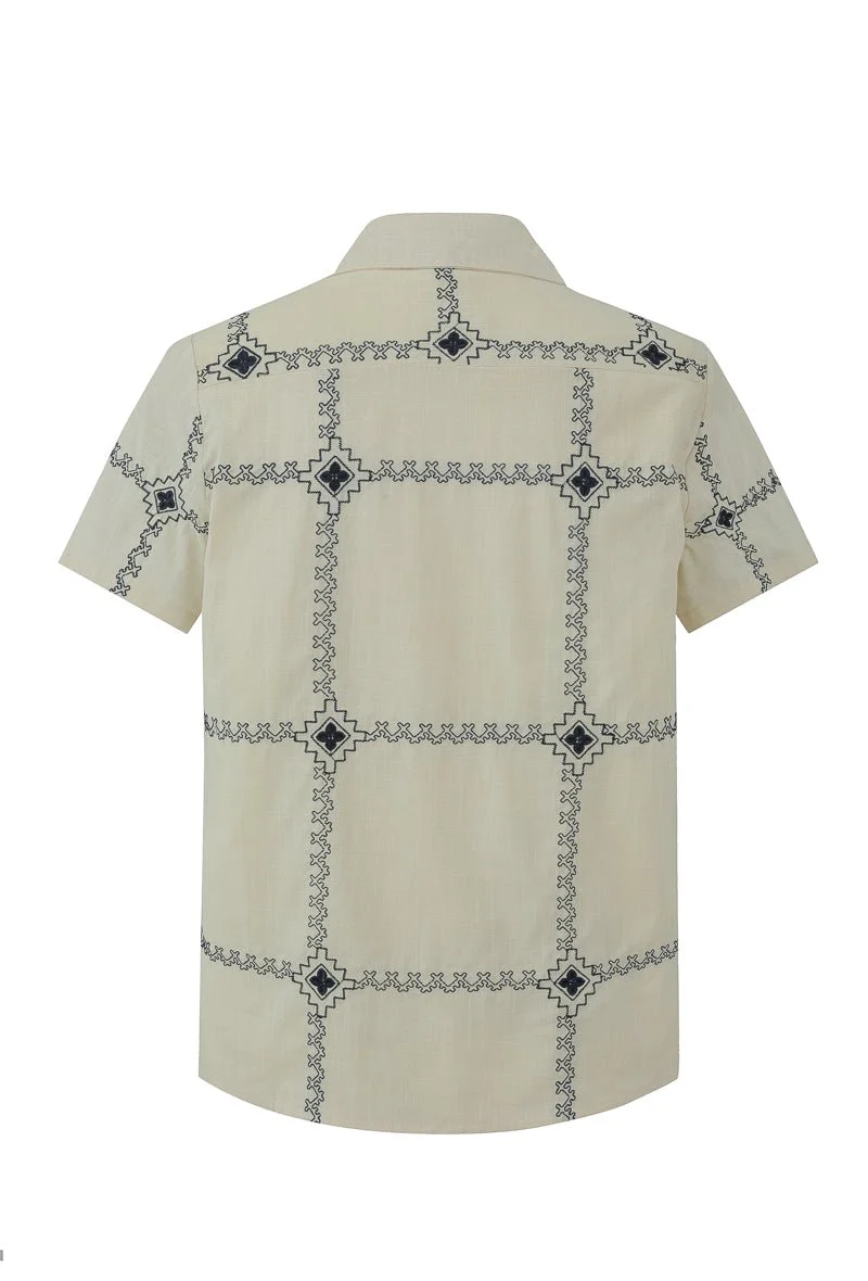 Chemise manches courtes à broderie - Image 8