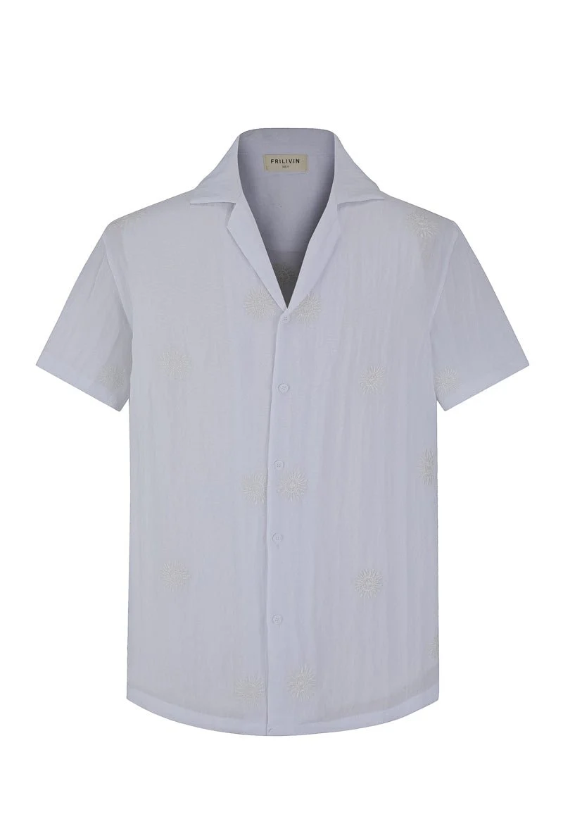 Chemise manches courtes à motifs fleuris - Image 14