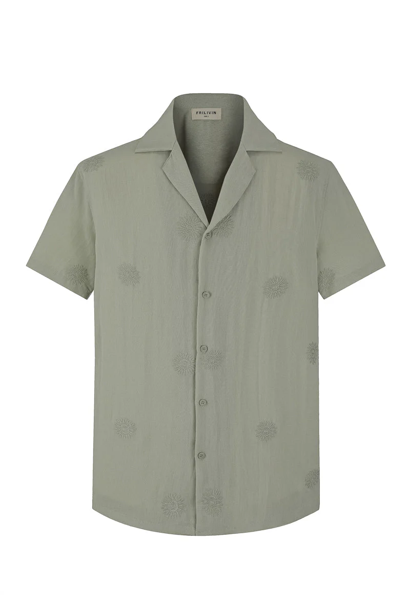 Chemise manches courtes à motifs fleuris - Image 4