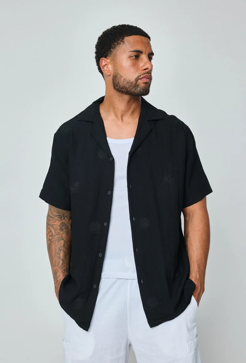 Chemise manches courtes à motifs fleuris - Image 7