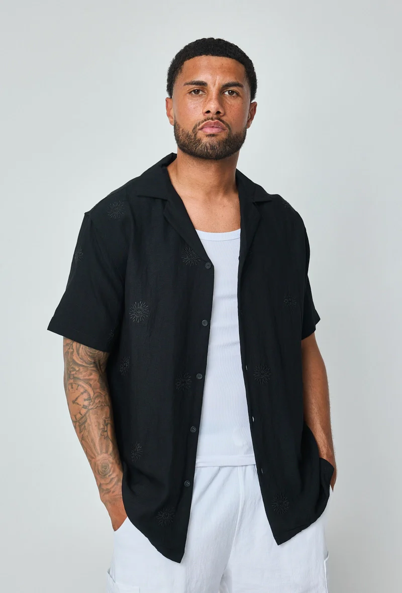 Chemise manches courtes à motifs fleuris - Image 8