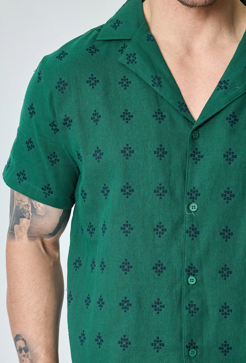 Chemise manches courtes à motifs - Image 2