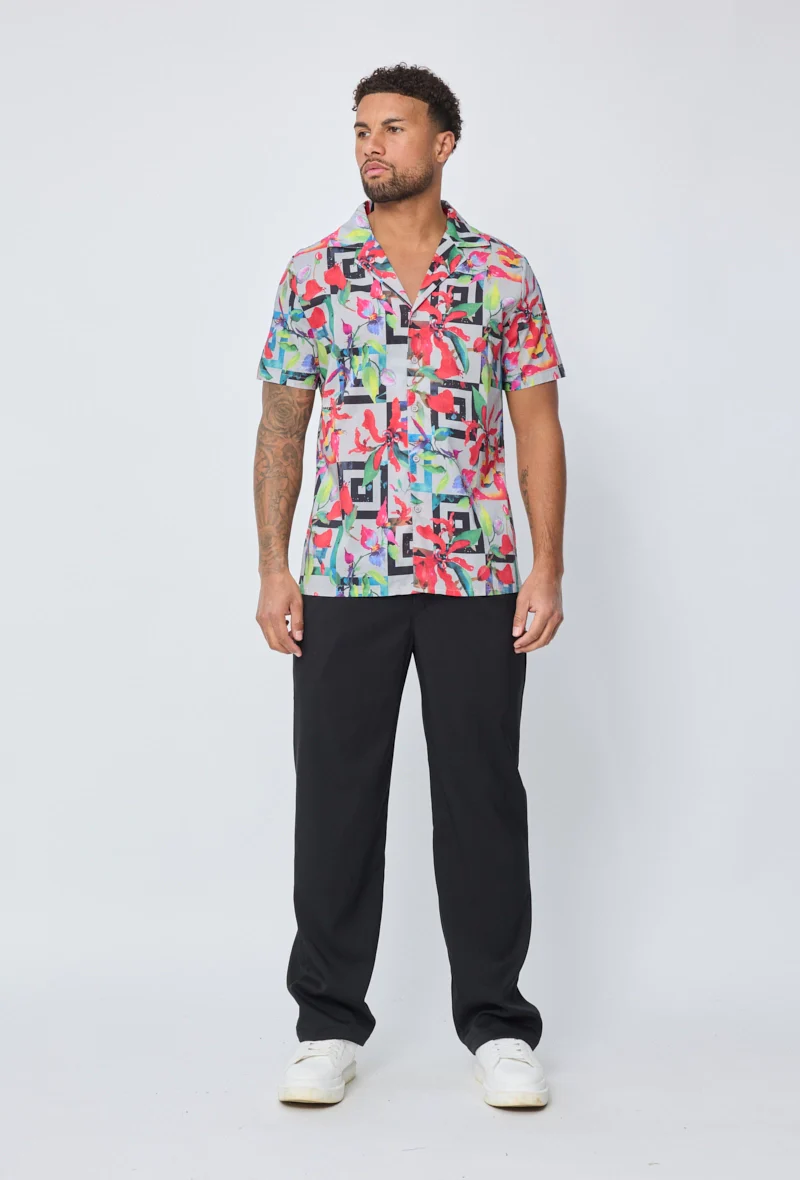 Chemise manches courtes à motifs abstraits - Image 5