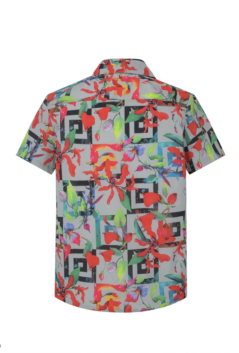 Chemise manches courtes à motifs abstraits - Image 7