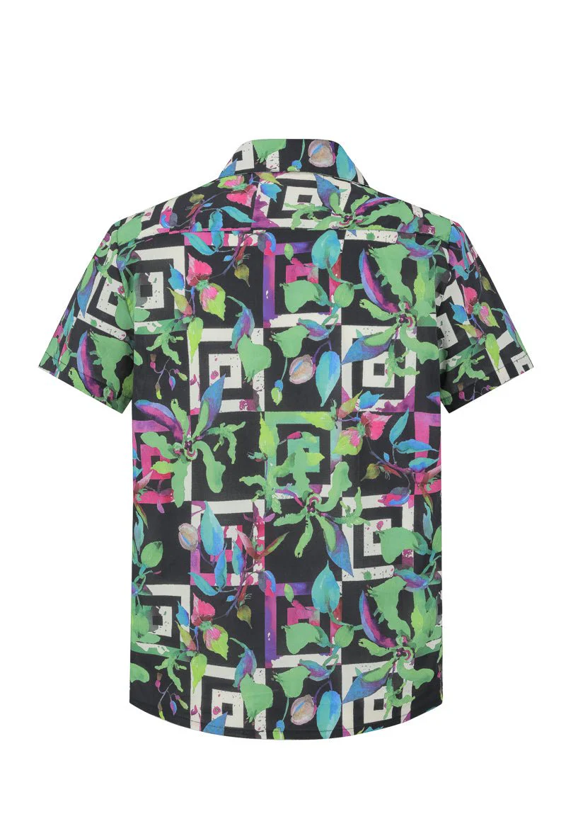 Chemise manches courtes à motifs abstraits - Image 9