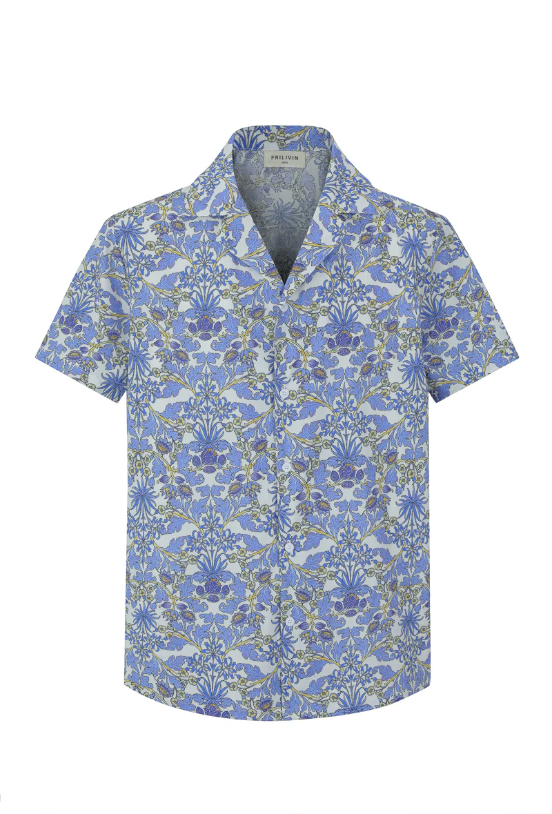 Chemise manches courtes à motifs fleuris - Image 10