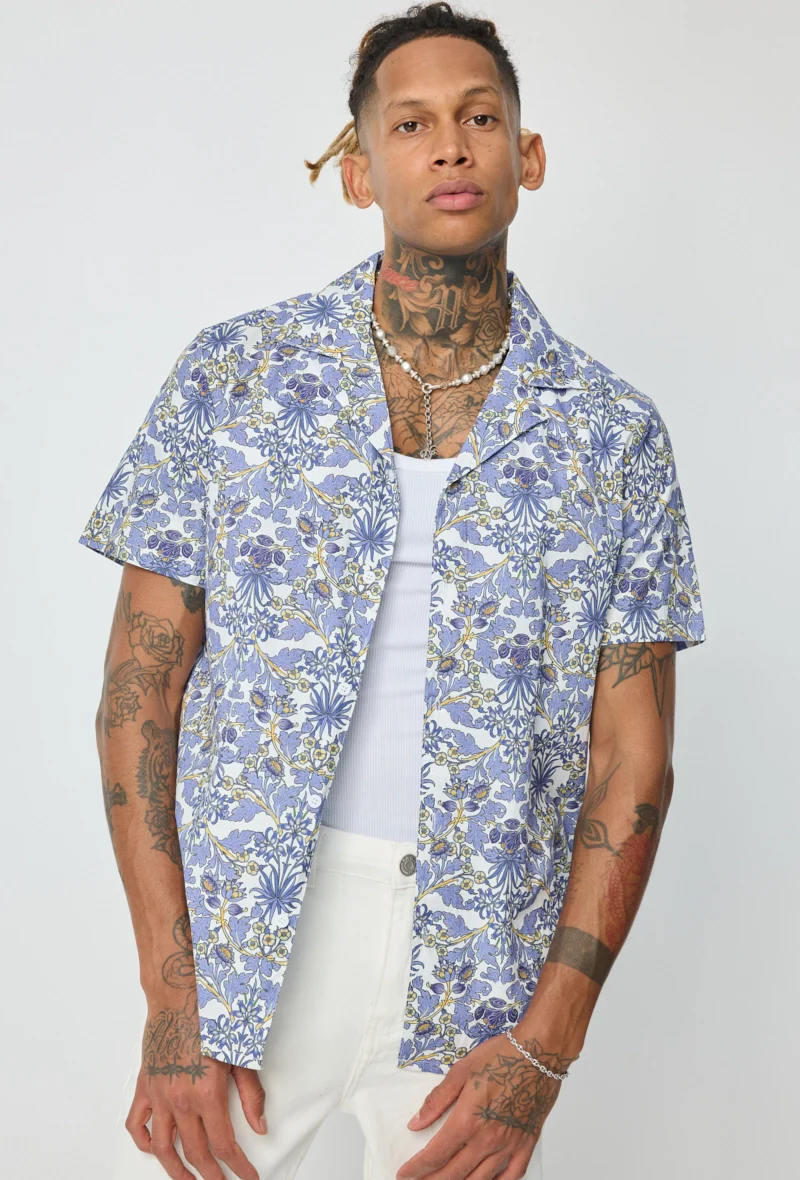 Chemise manches courtes à motifs fleuris - Image 6