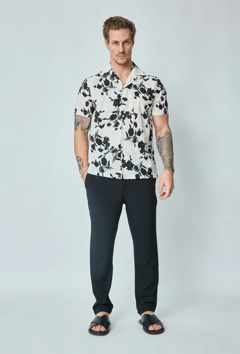 Chemise manches courtes à motifs fleuris - Image 3