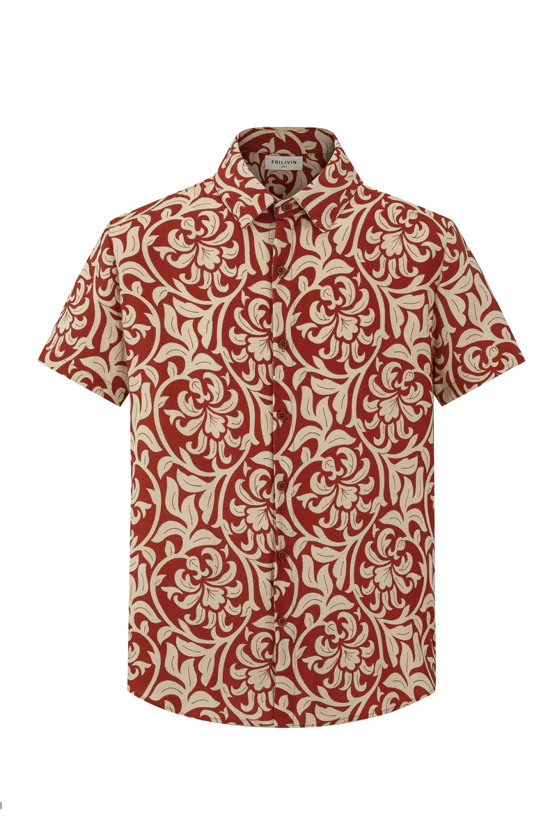 Chemise manches courtes à motifs fleuris - Image 3