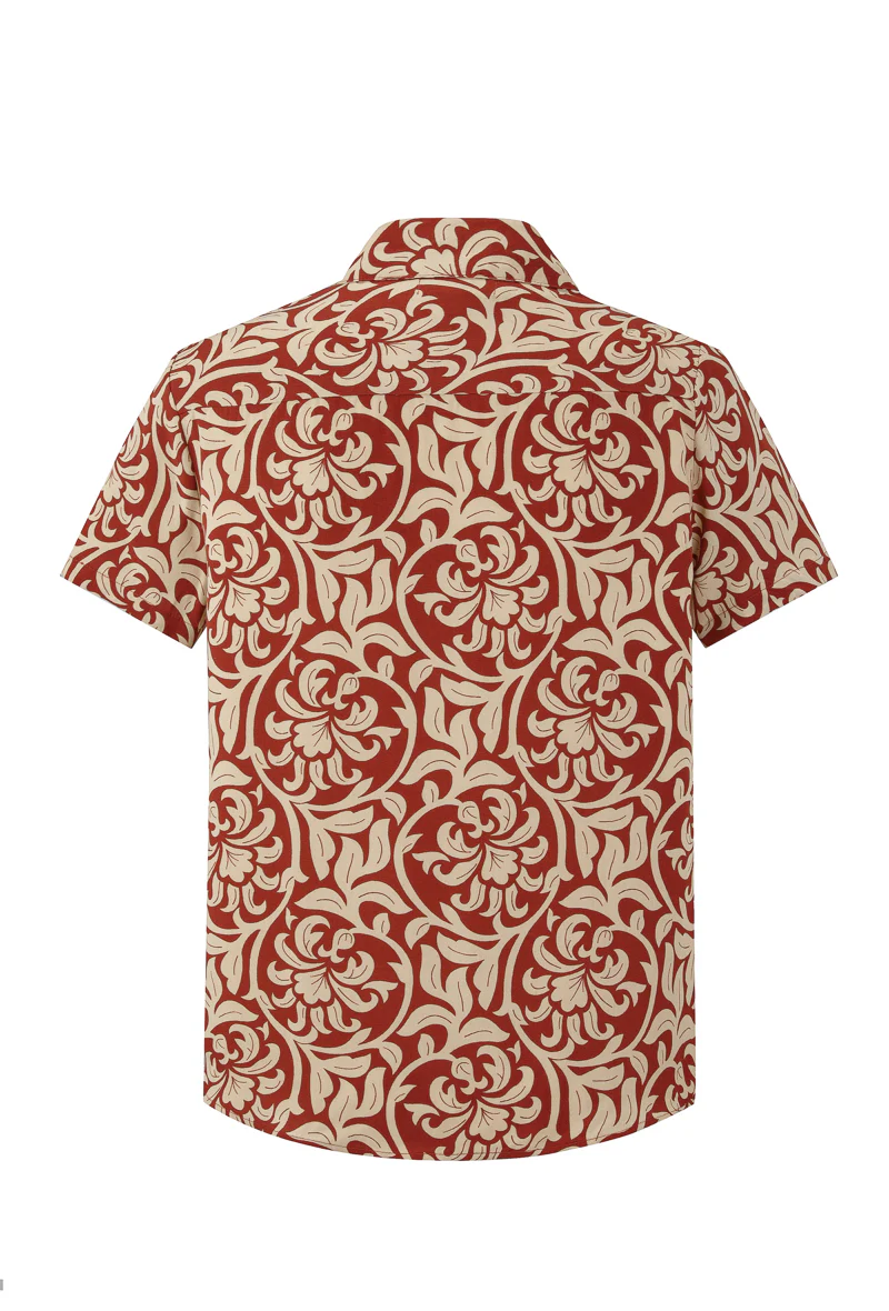 Chemise manches courtes à motifs fleuris - Image 4