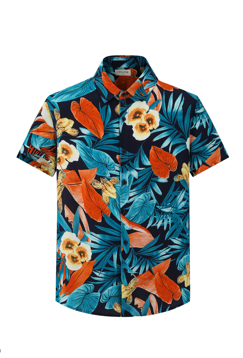 Chemise manches courtes à motifs fleuris - Image 3