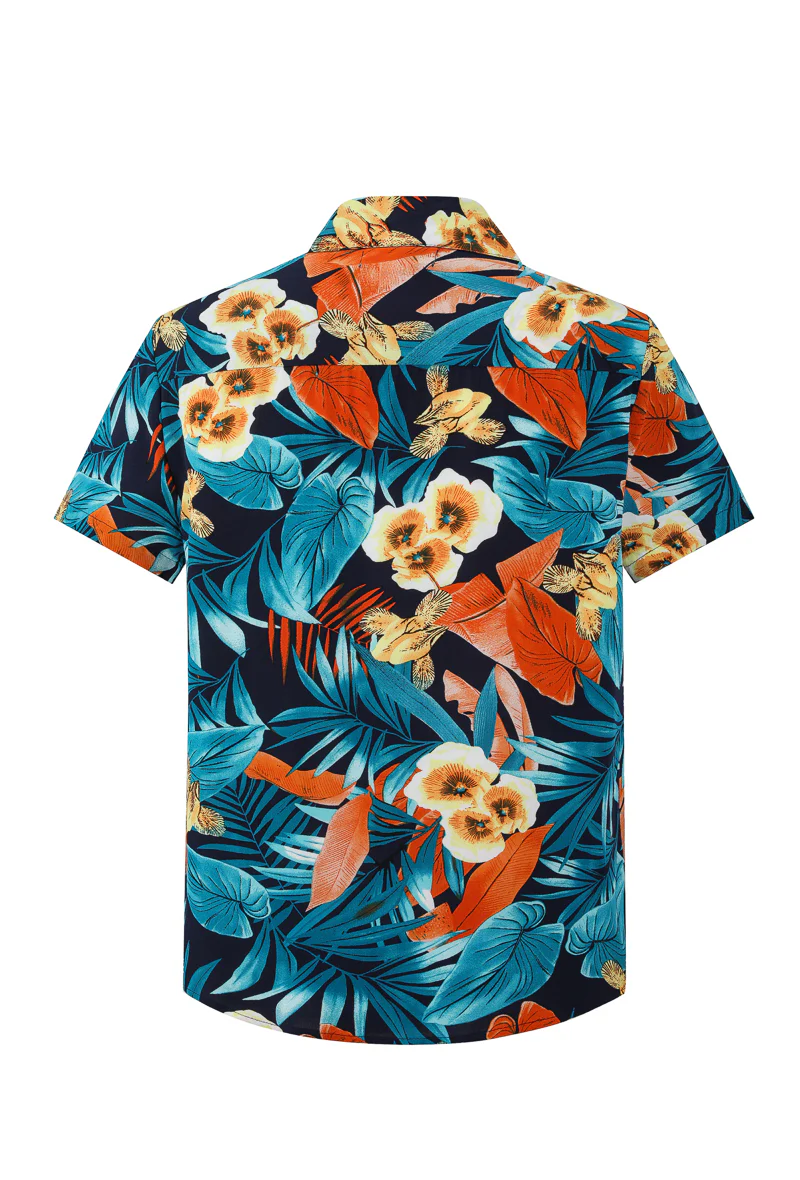 Chemise manches courtes à motifs fleuris - Image 4