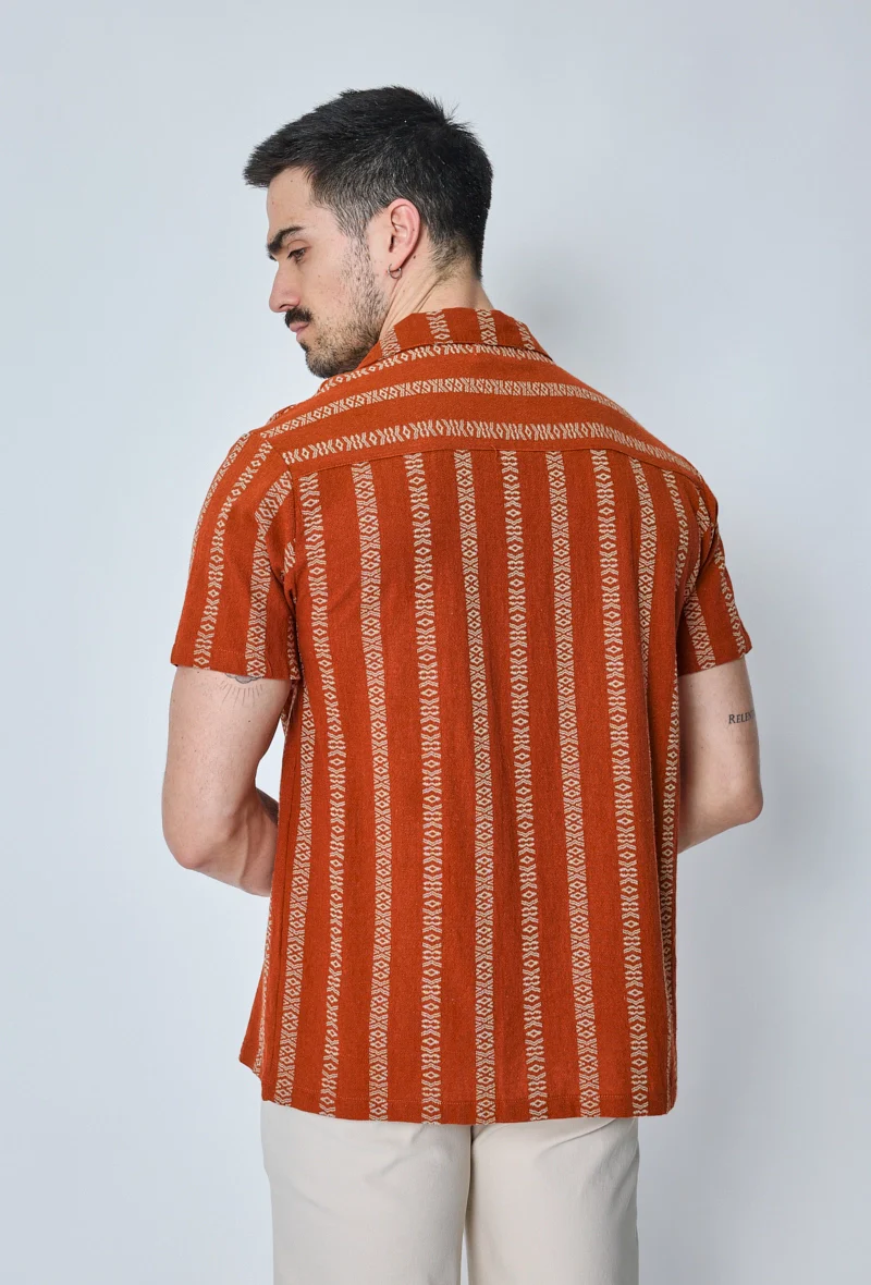 Chemise manches courtes à rayures - Image 6