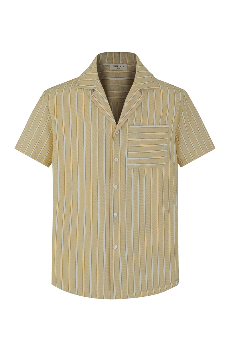 Chemise manches courtes à rayures - Image 19