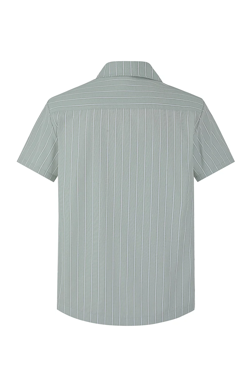 Chemise manches courtes à rayures - Image 5