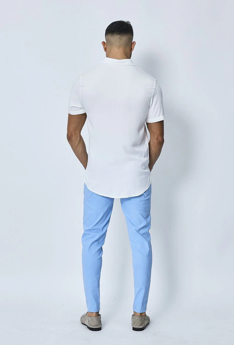 Chemise manches courtes décontractée à col à revers - Image 15